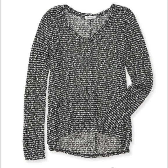 Aeropostale sheer textured pullover sweater - Picture 1 of 4